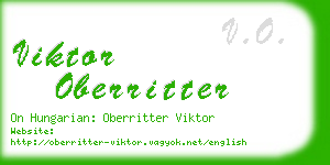 viktor oberritter business card